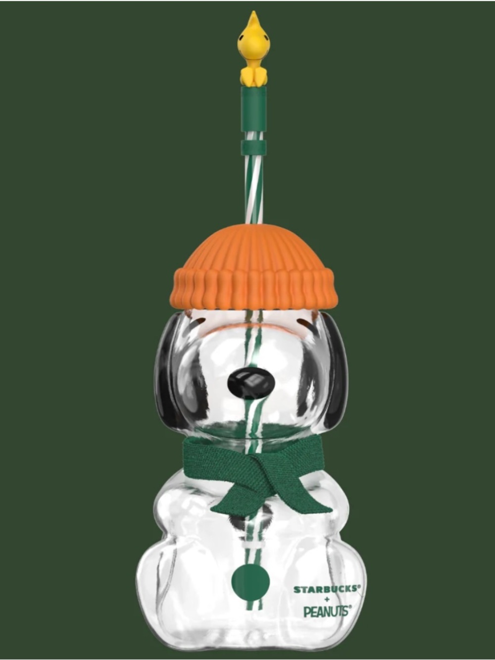 Starbucks Collectable SNOOPY GLASS COLD CUP